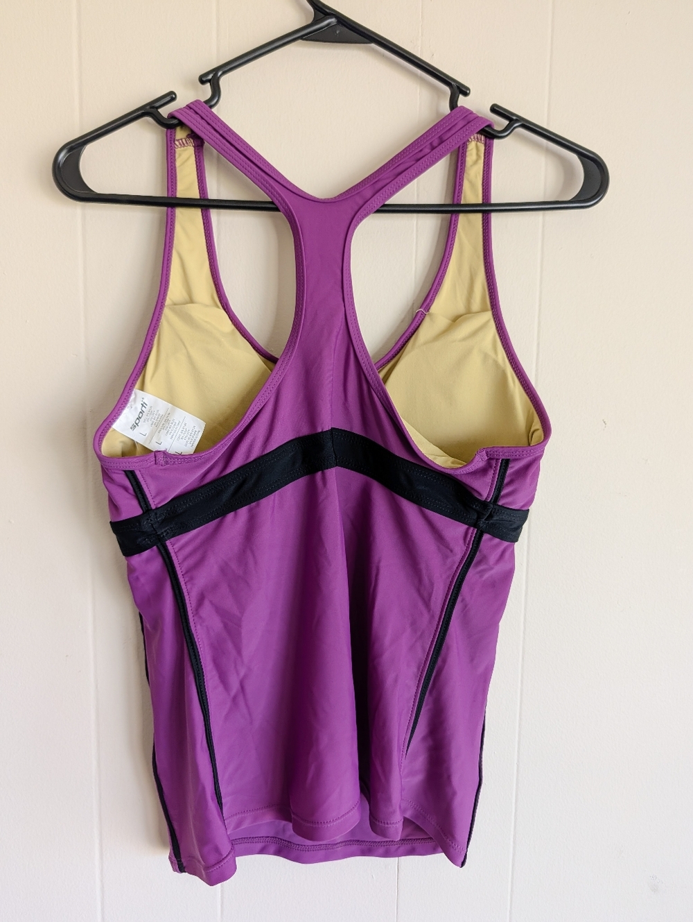 Sporti Active Racerback Solid Tankini Top - Picture 3 of 4
